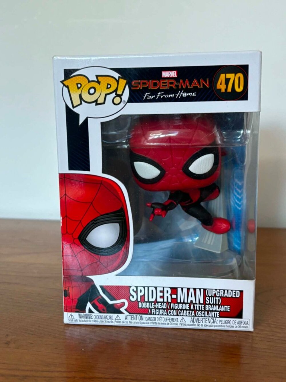 Funko Pop! Spider-Man (Upgraded Suit) #470 | Far From Home | Marvel Vinyl Figure